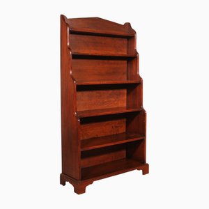 Waterfall Bookcase in Mahogany