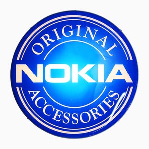 Vintage Nokia Logo Advertising Light Sign, 1995