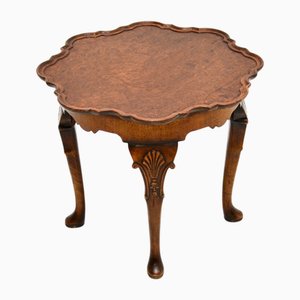 Table Basse Vintage en Ronce de Noyer, 1920