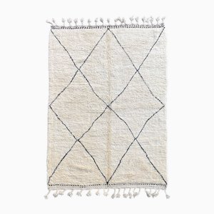 Handwoven Beni Mrirt Wool Rug, 1990s