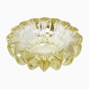 Art Deco Aschenbecher aus Kristallglas von Pierre D'Avesn, 1930er