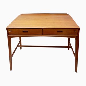 Bureau en Teck par Svend Madsen pour Sigurd Hansen, Danemark, 1960s