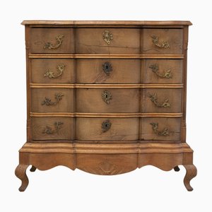 Danish Rococo Chest of Drawers in Oak, 1780s