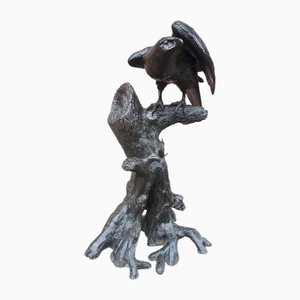 Mitani, Japanese Meiji Okimono Sculpture of an Eagle, 1890s, Bronze