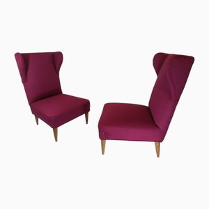 Set of Low Lounge Chairs by Gio Ponti, Italy, 1950s