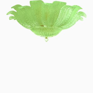 Venetian Green Leafs Flush Mount by Simoeng