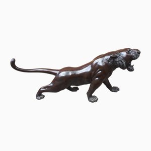 Japanese Meiji Era Artist, Okimono Sculpture of a Tiger, 1890s, Bronze