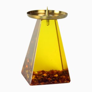 Vintage Resin Candleholder, Former Czechoslovakia, 1960s