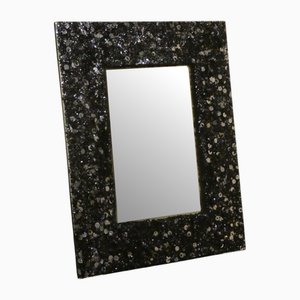 Table Mirror & Photo Frame in Crystal and Resin from Vetreria Darte, Italy, 1990s