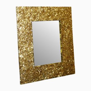 Table Mirror & Photo Frame in Crystal and Resin from Vetreria Darte, Italy, 1990s