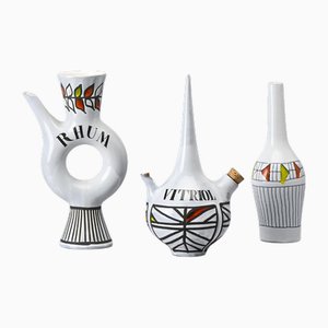Bouteilles par Roger Capron, France, 1955, Set de 3