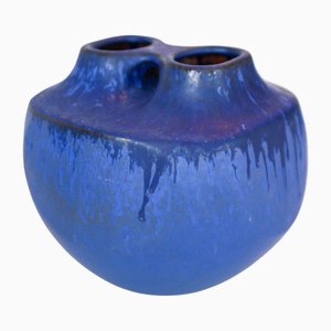 Skandinavische Mid-Century Modern Art Keramikvase von Knabstrup, Dänemark