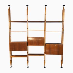 Modell Lb7 Bücherregal mit 3 Modulen von Franco Albini für Poggi, 1950er