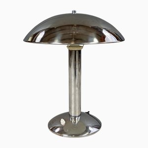 Lámpara de mesa Art Déco de cromo, años 30