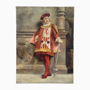 José Alcázar Tejedor, Macero Castellano, 1880, óleo sobre lienzo