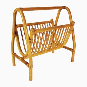 Mid-Century Bambus Zeitungshalter, Deutschland, 1960er