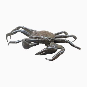 Japanese Meiji Era Artist, Jizai Okimono Sculpture of a Crab, 1890s, Bronze