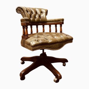Silla Captain Chesterfield inglesa clásica