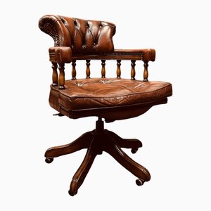 Silla Captain Chesterfield inglesa clásica