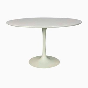 Mid-Century Space Age Tulip Dining Table in White by Arkana, 1960s