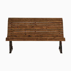Gartensofa aus Gusseisen & Holz, 1940er