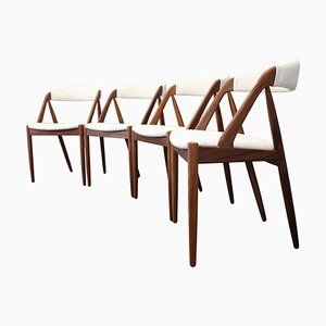 Teak Dining Chairs by Kai Kristiansen, 1960s, Set of 4