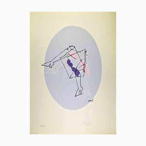 Marcello Venali, Gray Oval, Lithograph, 1960s
