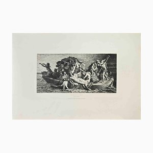 Auguste Feyen-Perrin, La Barque de Caron, Etching, 1870s