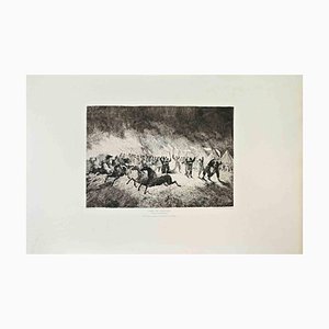 Charles Amédée De Boret, Camp de Chalons, Etching, 1870s