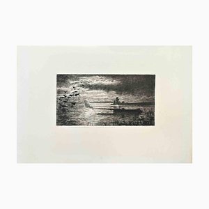 Charles Émile Jacque, La Chasse aux Canards, Etching, 1870s