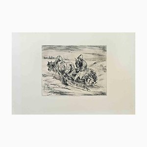 Michel Bachiloff, Un Paysan Russe, Etching, 1862