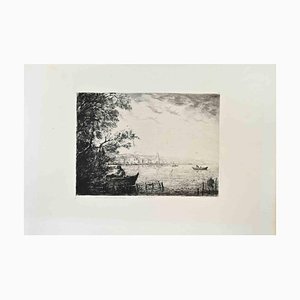 Justin Gabriel, En Provence, Etching, 1870s