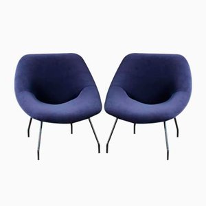 Set of Lounge Chairs by Gar, France 1950s