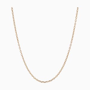 Modern 18 Karat Rose Gold Convict Mesh Chain Necklace