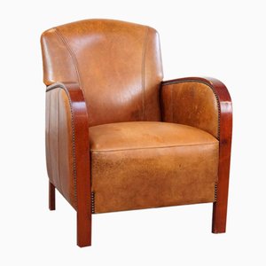 Art Deco Chair in Sheepskin