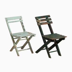 Vintage Kinder Klappstühle, 1920, 4er Set