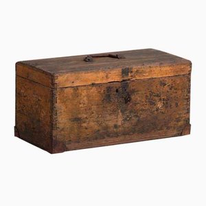 Small Antique Metal Frame Chest, 1900