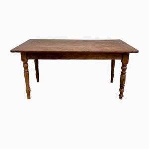 Small Cherry Farm Dining Table/Desk, 1950s