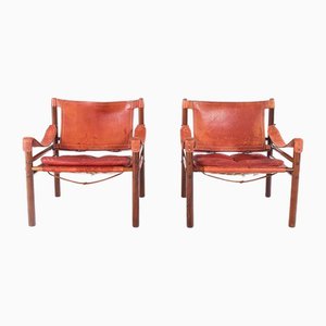 Fauteuils en Palissandre par Arne Norell, 1960s, Set de 2