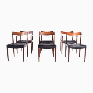 Sillas de comedor de palisandro de Sorø Chair Factory, 1960. Juego de 6