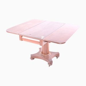 Antique Mahogany Drop Leaf Dining Table, 1890s