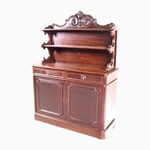 Credenza vittoriana antica in mogano, metà XIX secolo