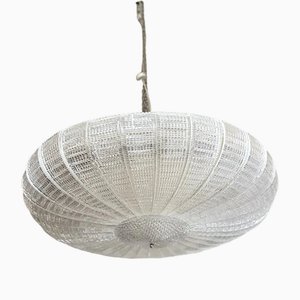 Striped Transparent Murano Glass Pendant by Simoeng