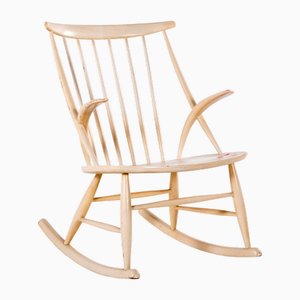 Danish Rocking Chair by Illum Wikkelsø for Niels Eilersen, 1950s