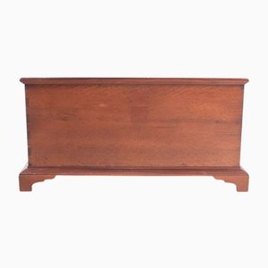 Antique Wood Trunk with Metal Handles, 1890s