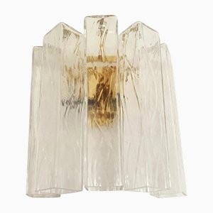 Squared Murano Glass Gold Wall Sconce by Simoeng