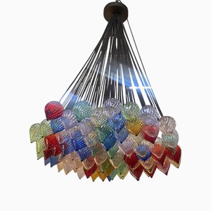 Lustre Gouttes Style en Verre de Murano Multicolore par Simoeng