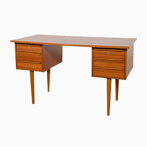 Bureau Autoportant Mid-Century Moderne en Teck, Danemark, 1960s