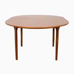 Mid-Century Modern Round Extendable Dining Table in Rosewood from McIntosh, 1960s