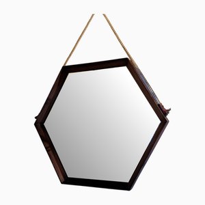 Miroir Mural en Teck, 1960